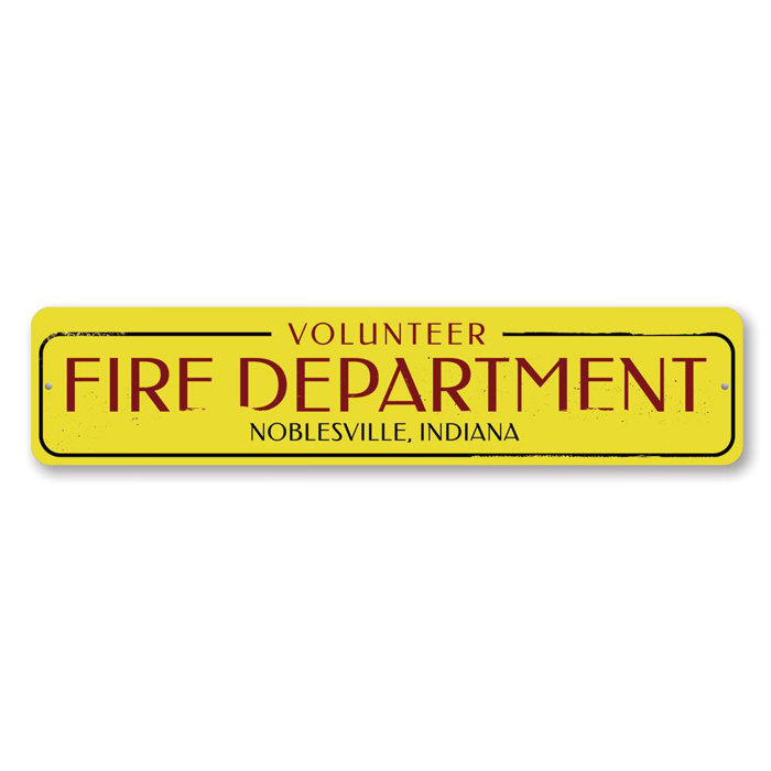 Lizton Sign Shop, Inc Volunteer Fire Department Aluminum Sign Wayfair